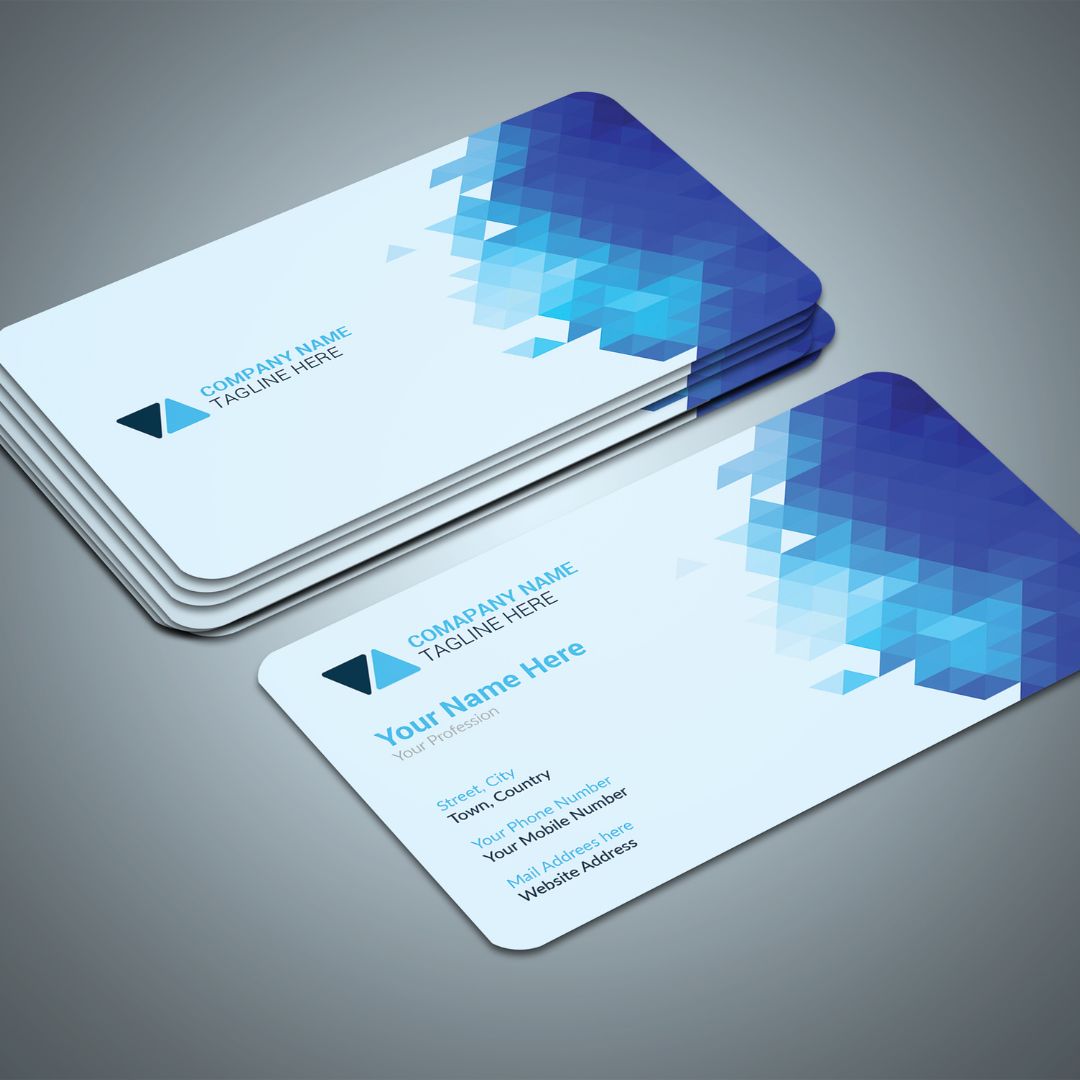 A pile of business cards.