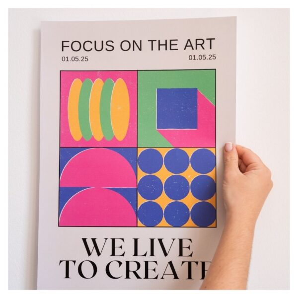 art poster on the wall