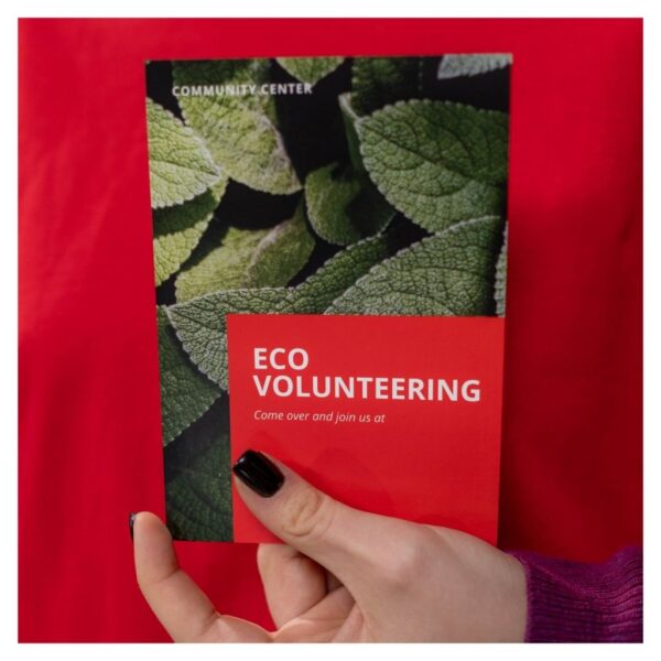 Person holding a brochure