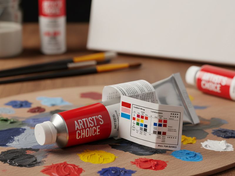 paint with an extended content label