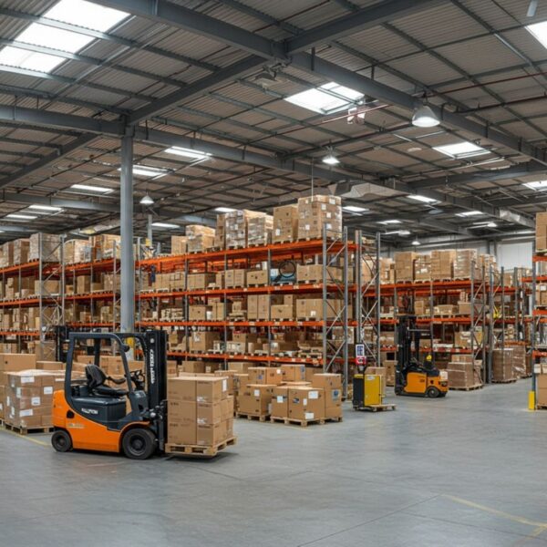 warehouse full of products