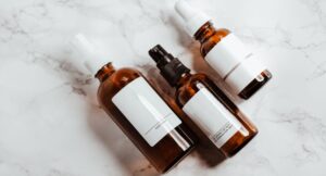 products sitting on a counter